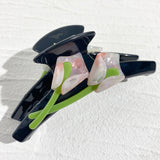 Daiiibabyyy  Hair Accessories Three-dimensional Bifacial Tulip Flower Claw Clip Romantic Atmosphere Feeling Acetate Hairpin For Women