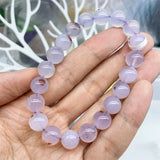 DAIIIBABYYY  -  Natural Purple Agate&Cinnabar Bracelet Gemstone Crystal Jewelry Bangle For Women Healing Bohemia Holiday Gift 1pcs 10MM