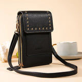 Daiiibabyyy  Small Brand Phone Shoulder Bags for Women Fashion Mini Crossbody Bag  PU Leather Lady Wallet Money Pocket Girls Mini Phone Bag