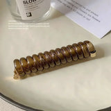 DAIIIBABYYY  -  Long Telephone Line Spiral Hair Bands Women Girls Fashion Elastic Rubber Band Ponytail Holder Hair Accessories Ornaments Rings
