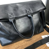Daiiibabyyy  Designer Style Men's Commuting File Bag Hand-Held Briefcase Multifunctional Large Capacity Versatile Tote Bag Crossbody Bag