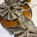 DAIIIBABYYY  -  Folded leopard print hair band hair rope high elasticity and durability headrope women's new high-end temperament headgear