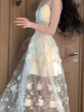 Daiiibabyyy  French Style Sweet Hollow Out Dresses Women Evening Retro Princess Fairy Long Dress Summer Lolita Kawaii Elegant Party Dress New