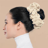 Daiiibabyyy  Big Size Chiffon Scrunchies For Muslim Women Custom Elastic Volumizing Oversized Neat stitching Malaysian Bunch Hair Tie