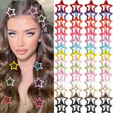 Daiiibabyyy  20-70Pcs Colorful Star Hair Clips, Hollow Star Barrettes, Cute Y2K Hair Accessories for Women & Girls, Perfect for Daily Styling