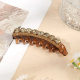 Daiiibabyyy  Toothed Non-slip Banana Clip Hairpin Women Ponytail Temperament Headwear Korean Party Hair Accessories Black Fashion Hair Clip