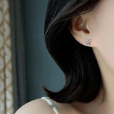 DAIIIBABYYY  -   Sterling Silver For Women Purple Butterfly Zircon Korean Fashion Hot High Quality Lady Wedding Jewelry