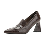 Daiiibabyyy  New Women Shoes Exquisite Britain Soft Leather High Heels for Woman Fashion Pointed Tip Casual Shoe Designer Shoes Zapatos Mujer