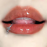 Daiiibabyyy Women's Love Earbone Nail Lip Trim Titanium Steel Spicy Girl Sweet Cool Cross Lips Sting Labial Ring Body Piercing Jewelry