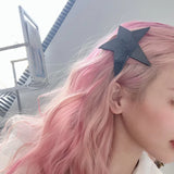 Daiiibabyyy  Women Hair Clips Hair Accessoires Barrettes Headbands Headwear Hairpins Tools Black Star Hairpins for Sweet Girls Korean Fashion