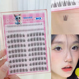 Daiiibabyyy  10rows Glue-free Curly Natural False Eyelashes Large Capacity Densely Upper And Lower Lash Extension Suitable For All Eye Types