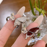 DAIIIBABYYY  -  Fashion Personalized Drip Glaze Butterfly Opening Ring for Women Korean Elegant Jewellery Holiday Party Exquisite Gifts