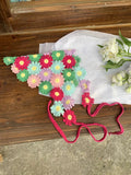 Daiiibabyyy  New Travel Photo Spring New Seaside Atmosphere Hook Flower Triangular Headscarf Women's Pastoral Style Flower Headband