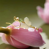 DAIIIBABYYY  -  Chinese Style Handmade Butterfly Dangle Earrings For Women Girls Golden Color Long Metal Ear Hook Earrings