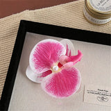 DAIIIBABYYY  -  Sweet Orchid Flower Hairpin Girl Women Summer Seaside Vacation Headwear Duckbill Clip Bohemian Hair Accessories