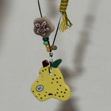 Daiiibabyyy  Cute cartoon fruit rope hand woven necklace for girls' birthday gift adjustable