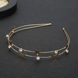 DAIIIBABYYY  -  Multi-layer Metal Headband For Women Butterfly Star Moon Hairband  Fashion Hair Hoop Elegant Hair Bands Hair Accessories