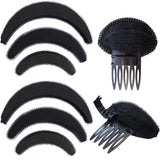 Daiiibabyyy  Set of Invisible Fluffy Hair Clips - Volumizing Hair Roots, DIY Styling, Easy to Use, Solid Color, Cute Oblong Shape - Perf