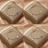 Daiiibabyyy Fashion Planet Bracelet for Women Charm Luxury Moonstone Crystal Stars Bracelet Girls Fine Jewelry Bracelet Women Jewelry Gift