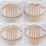 DAIIIBABYYY  -  5 Teeth Hair Side Combs Pearl Crystal Hairpin Comb Wedding Bridal Rhinestone Pearl Crystal Hair Comb Claw Hairpin Hair Accessory