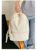 Daiiibabyyy  High-capacity Women Students Simple Backpack Preppy Y2k Aesthetic Casual Travel Backpacks All Match Fashion Kawaii Schoolbags