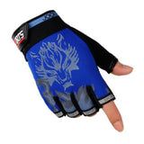 Daiiibabyyy Half Finger Weight Lifting Gloves Adjustable Summer Breathable Running Riding Fitness Cycling Gloves for Men Women