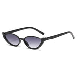 Daiiibabyyy  New Summer Minimalist Cat Eye Sunglasses Fashion Women's Summer Outdoor UV Resistant Sun Glasses Half Frame Kitten Eye Glasses
