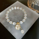 Daiiibabyyy Sea Blue Treasure Moonlight Crystal Bracelet