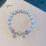 Daiiibabyyy Sea Blue Treasure Moonlight Crystal Bracelet