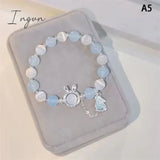 Daiiibabyyy Sea Blue Treasure Moonlight Crystal Bracelet