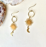 Daiiibabyyy Delicacy Gold Daisy Sunflower Hoop Earring Endless Hoops Dangle Simple Everyday Holiday Gift for Her Bridesmaid Women Jewelry