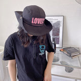 Unisex Bucket Hat Women Summer Cowboy Sun Hat Men Visor Contrast for Camping Hiking Hunting bob UV Fishing Hat 버킷햇 daiiibabyyy