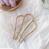 Daiiibabyyy  New U Shape Hair Clips Bobby Pins for Women Girls Bride Hair Styling Accessories Black Hairpins Metal Barrettes Bun Maker daiiibabyyy