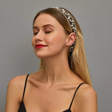 New Sexy White Black Lace Flower Elastic Headband for Women Female Hair Bands Wide Bridal Hair Accessories Elastic Headwear daiiibabyyy