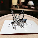 Exquisite Can Moving Flying Cute Shiny Hair Clips Girl Princess Bows Barrette Party Hair Accessories Butterfly Hairpin for Kids daiiibabyyy