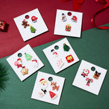 Classic Cartoon Christmas series Brooches Christmas Tree Bell Snowmen Santa Claus Arylic Lapel Pins Badges Jewelry dropshipping daiiibabyyy