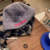Women's Fashion Hats 2022 Female Autumn and Winter Japanese Fashion Warm Plush Bucket Hat New Rabbit Fur Fisherman Hat daiiibabyyy