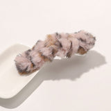 Winter Korean Elegant Plush Duckbill Clips Hair Accessories Solid Color Hair Clips Temperament  Hair Clip Plush Duckbill Clips daiiibabyyy
