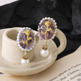 2022 new fashion retro flower series earrings jewelry, creative lovely woman foe earrings Korea jewelry wholesale party gifts daiiibabyyy