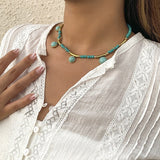 Daiiibabyyy New INS Creative National Style Fashion Temperament Necklace High-quality Handmade Natural Stone Choker Fashion Jewelry Gift