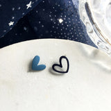 Elegant French Retro Matte Heart Small Earrings for Women Fashion Paint Ear Nails Metal Statement Earrings 2021 Trend Jewelry daiiibabyyy