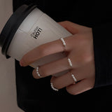 New Arrived Pearl Ring for Women Index Finger Personality Opening Adjustment Tail Ring Fashion Jewelry Party Gift daiiibabyyy