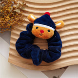 Flannel Large Intestine Hair Tie Creative Cartoon Hair Ring Christmas Ponytail Holders Christmas Velvet Women Hair Accessories daiiibabyyy