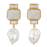 Lost Lady Bambina Earrings Fashion Diamond-Studded Pearl Ladies Earrings Jewelry Wholesale Direct Sales daiiibabyyy