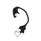 Neogoth Cute Dinosaur Cat Clip on Earrings Ear Cuff Earrings for Women Orecchini Ear Wrap Earcuff Boucle D'oreille Clip Skeleton daiiibabyyy