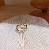 Rings for Women Fashion Simple Opening Adjustable Ring Geometry Light Luxury Elegant Ring Jewelry Accessories Wholesale daiiibabyyy