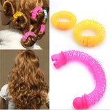 Daiiibabyyy 8Pcs New Magic Hair Donuts Hair Styling Roller Hairdress Magic Bendy Curler Spiral Curls DIY Tool for Woman Hair Accessories