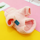 Pet Dog Clothes Autumn Thick Pink Red Sweater Chenille Bowknot Hoodies For Small Medium Dog Costumes Bulldog Teddy Puppy Sweater daiiibabyyy