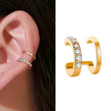 New Fashion Butterfly Clip Earrings Ear hook Copper Ear Clips Earring No Piercing Crystal Ear Cuff For Women Girls Jewelry Gifts daiiibabyyy