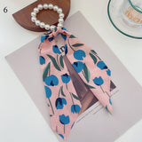 2022  Pearl Elastic Rubber Bands For Girl Bow Print Fashion Hair Accessories Hair Ties 2021 New Korea Women Hair Ropes 28 Style daiiibabyyy